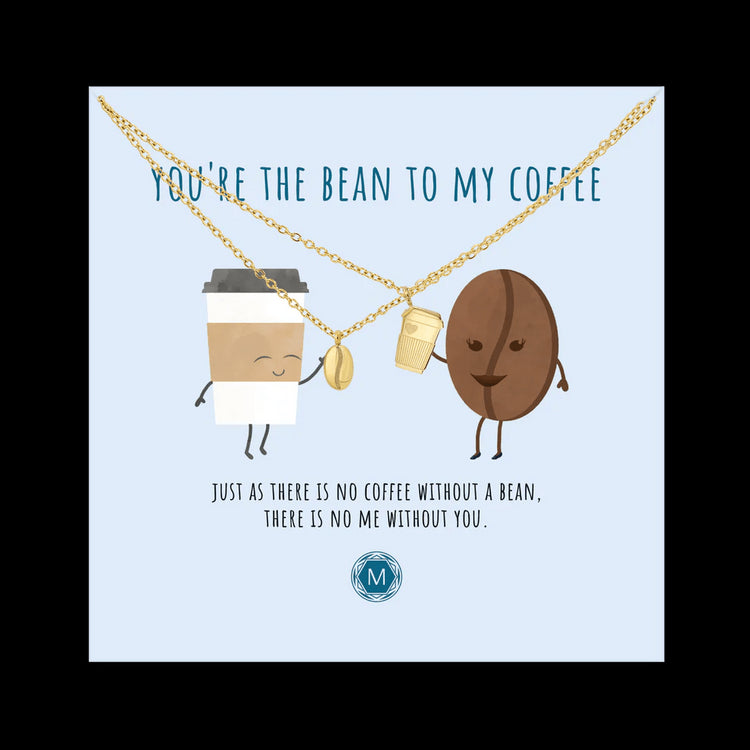 Colier dublu You're the bean to my coffee - Memorabil